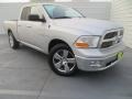 2010 Bright Silver Metallic Dodge Ram 1500 Lone Star Quad Cab  photo #2