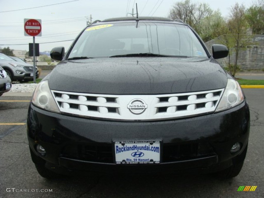 2004 Murano SL AWD - Super Black / Charcoal photo #2