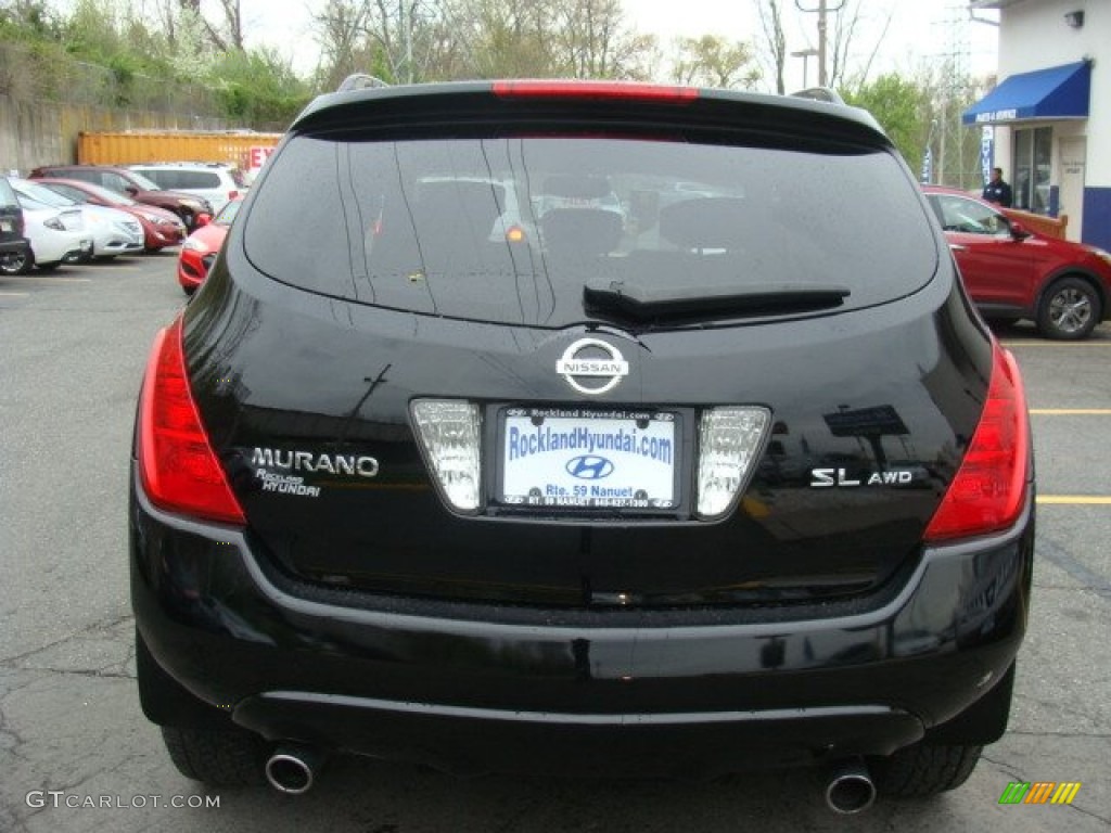 2004 Murano SL AWD - Super Black / Charcoal photo #5