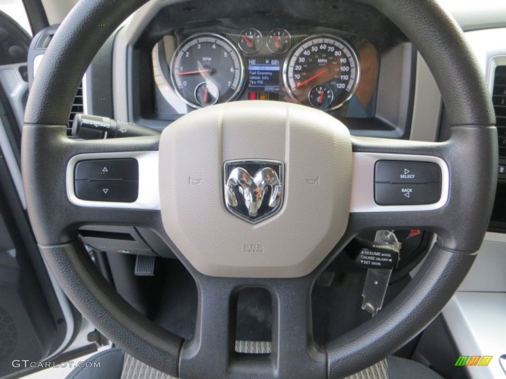 2010 Ram 1500 Lone Star Quad Cab - Bright Silver Metallic / Dark Slate/Medium Graystone photo #41