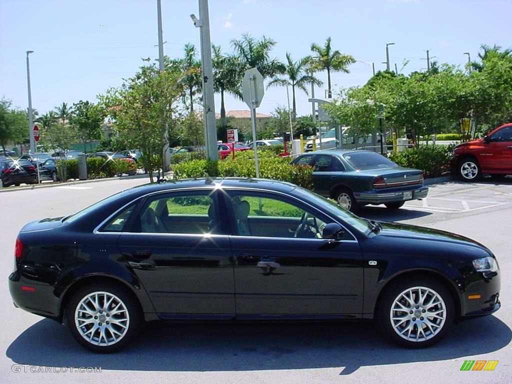 2008 A4 2.0T Sedan - Brilliant Black / Beige photo #6