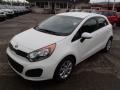 2013 Clear White Kia Rio LX 5-Door  photo #4