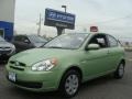 2011 Apple Green Metallic Hyundai Accent GL 3 Door #80392002