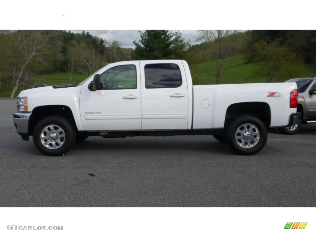 Summit White 2011 Chevrolet Silverado 2500HD LTZ Crew Cab 4x4 Exterior Photo #80409913