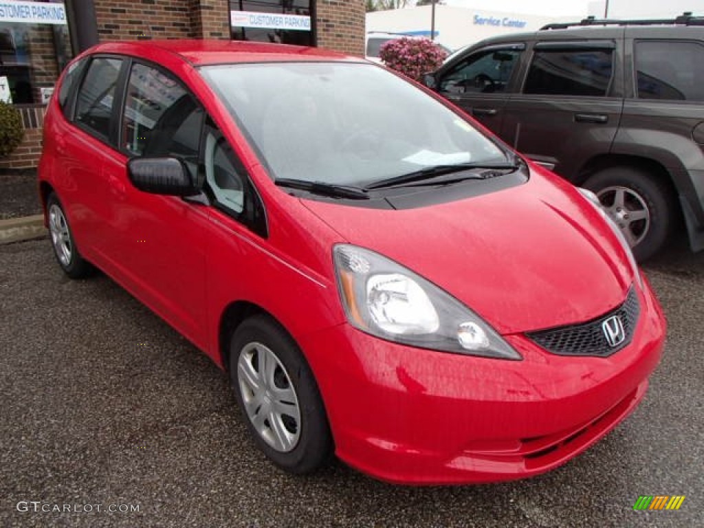 Milano Red 2010 Honda Fit Standard Fit Model Exterior Photo #80410681