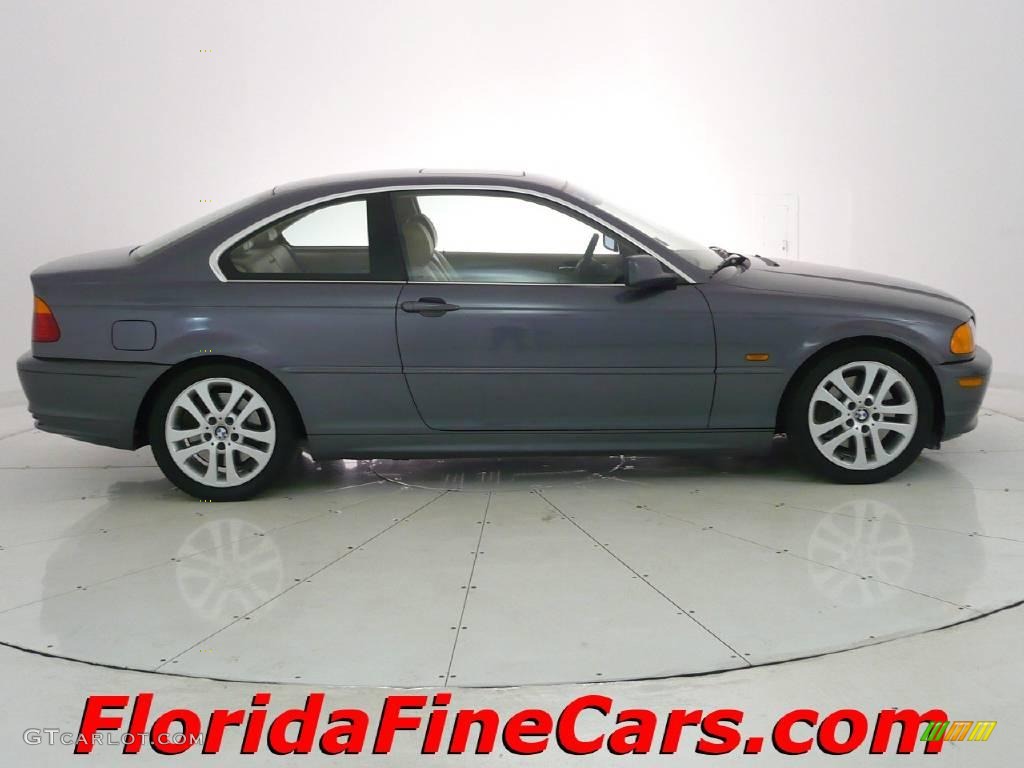 2002 3 Series 330i Coupe - Steel Grey Metallic / Sand photo #4