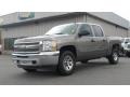 2012 Graystone Metallic Chevrolet Silverado 1500 LS Crew Cab 4x4  photo #2