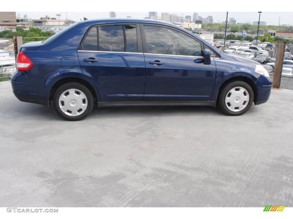 2008 Versa 1.8 S Sedan - Blue Onyx / Beige photo #8