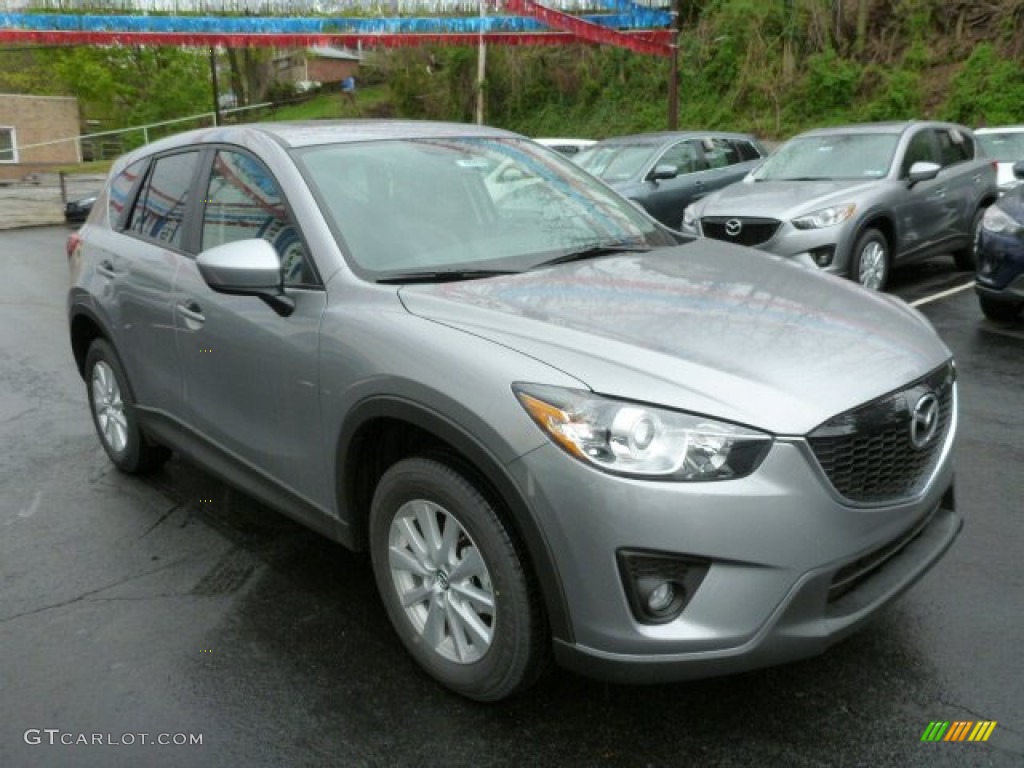 Liquid Silver Metallic 2014 Mazda CX-5 Touring AWD Exterior Photo #80413447