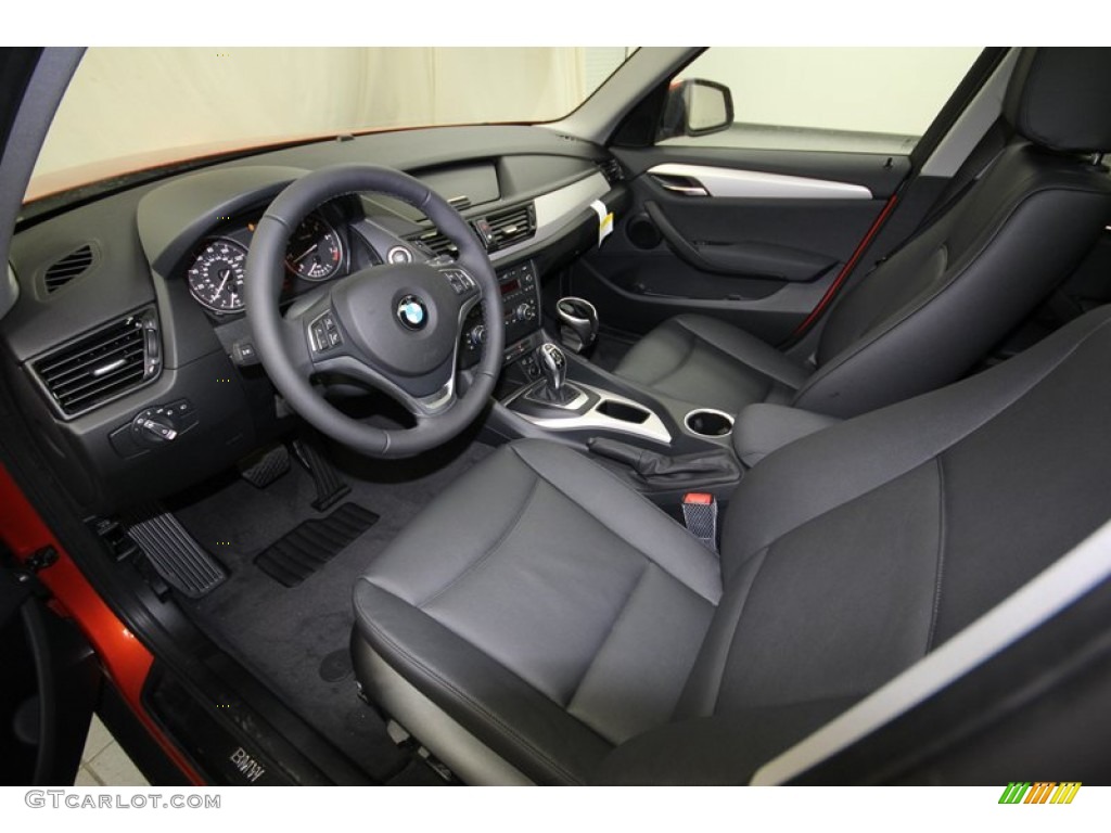 Black Interior 2014 BMW X1 sDrive28i Photo #80414112
