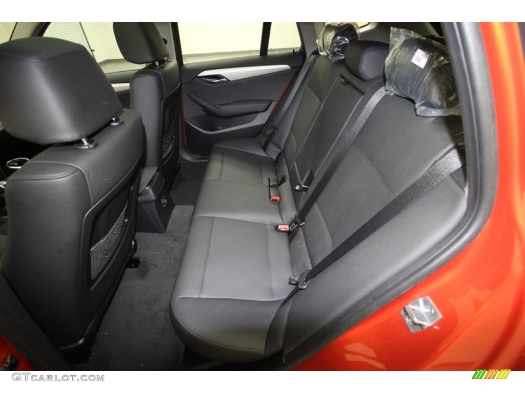 Black Interior 2014 BMW X1 sDrive28i Photo #80414131