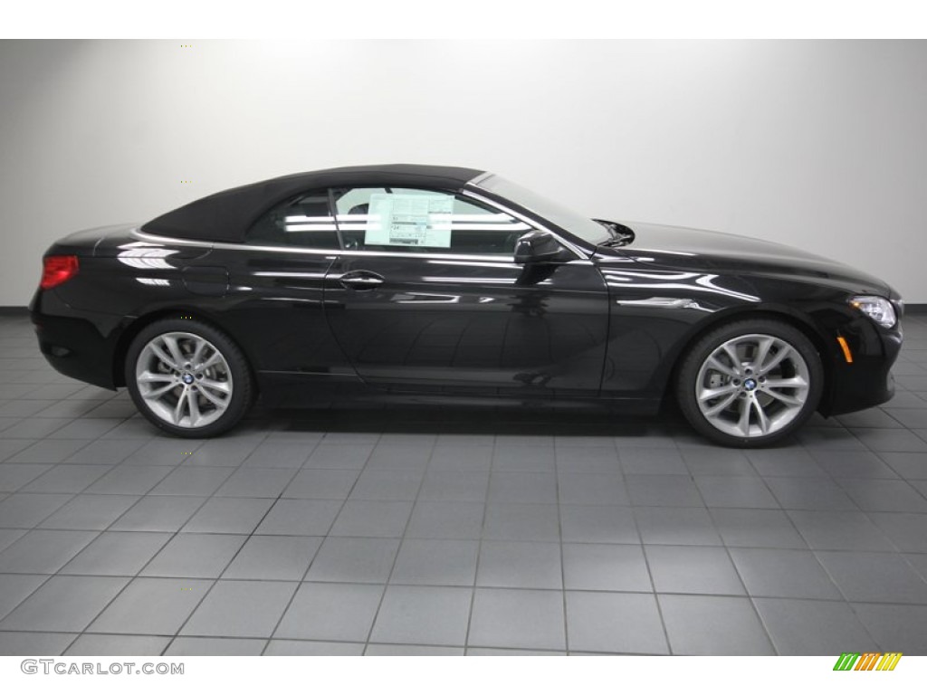 2014 6 Series 640i Convertible - Black Sapphire Metallic / Black photo #6