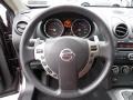 Black 2009 Nissan Rogue SL AWD Steering Wheel