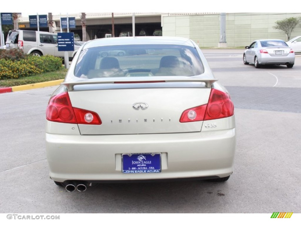 2006 G 35 Sedan - Serengeti Sand Metallic / Wheat photo #4