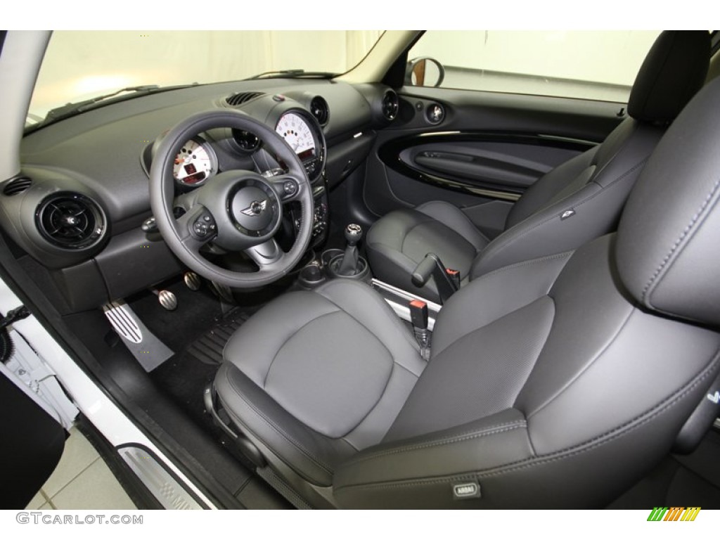 Carbon Black Interior 2013 Mini Cooper S Paceman ALL4 AWD Photo #80417315