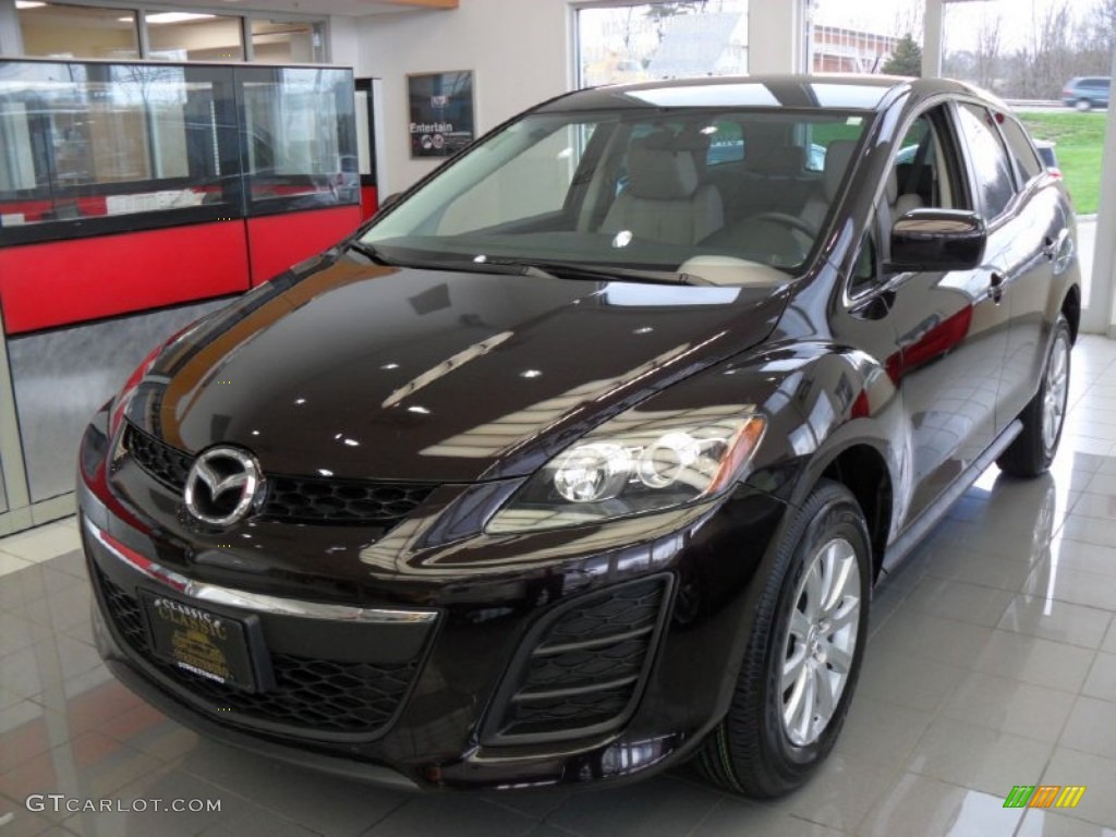 2010 CX-7 i Sport - Black Cherry Mica / Sand photo #1