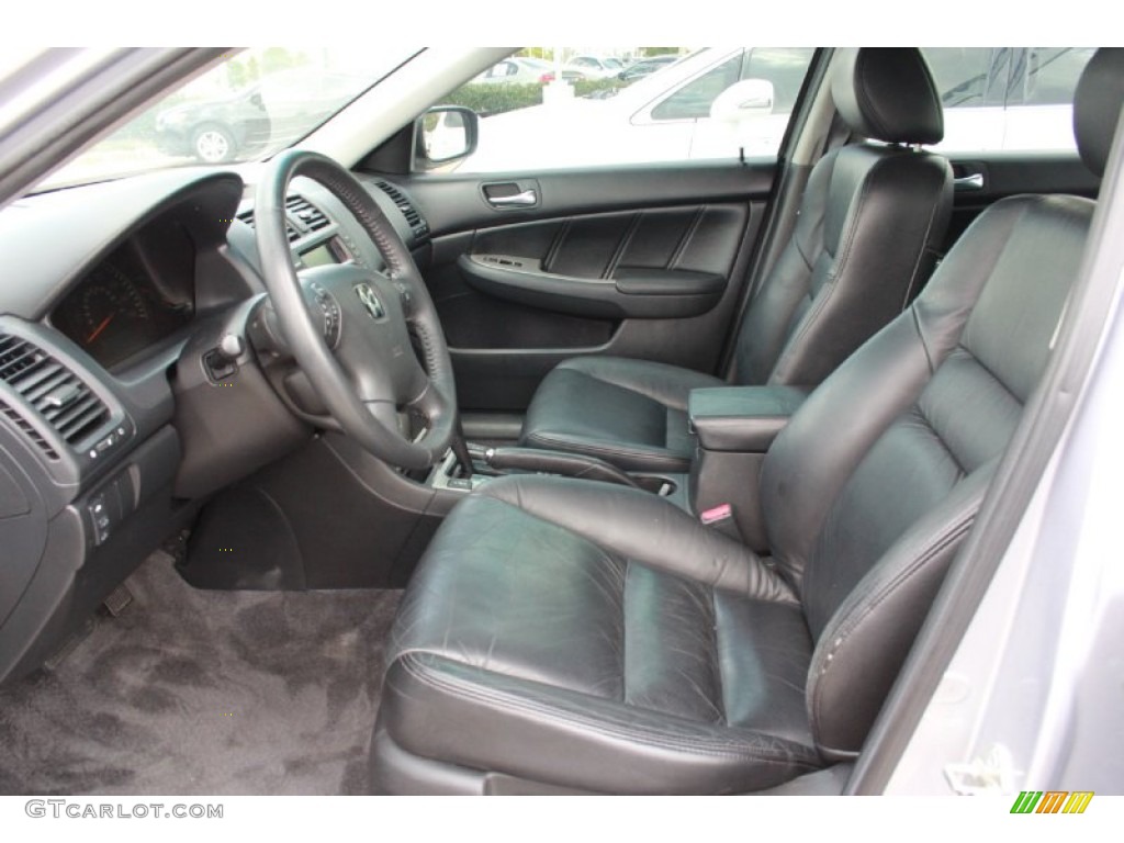 Black Interior 2005 Honda Accord EX Sedan Photo #80418310