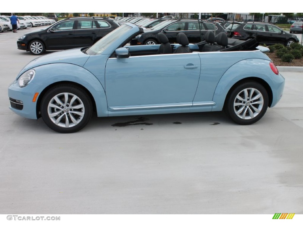 2013 Beetle TDI Convertible - Denim Blue / Titan Black photo #5