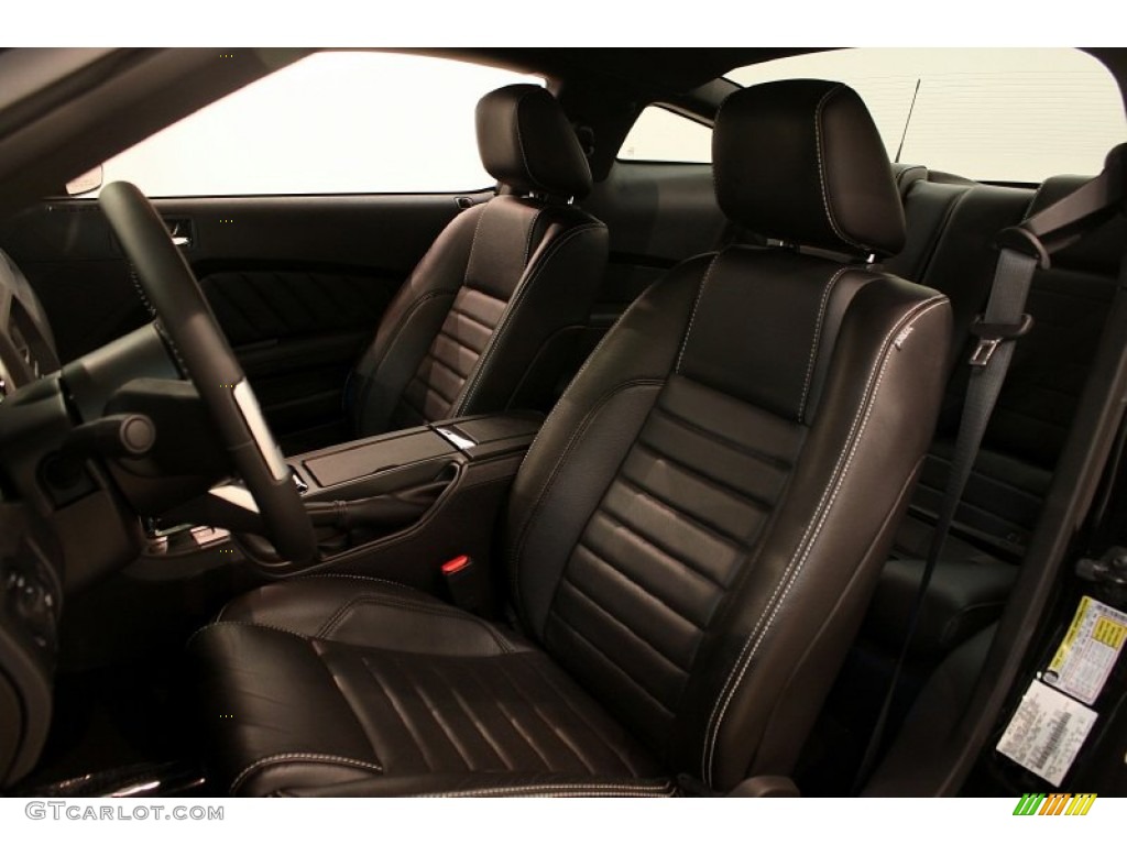 Charcoal Black Interior 2010 Ford Mustang GT Premium Coupe Photo #80418979