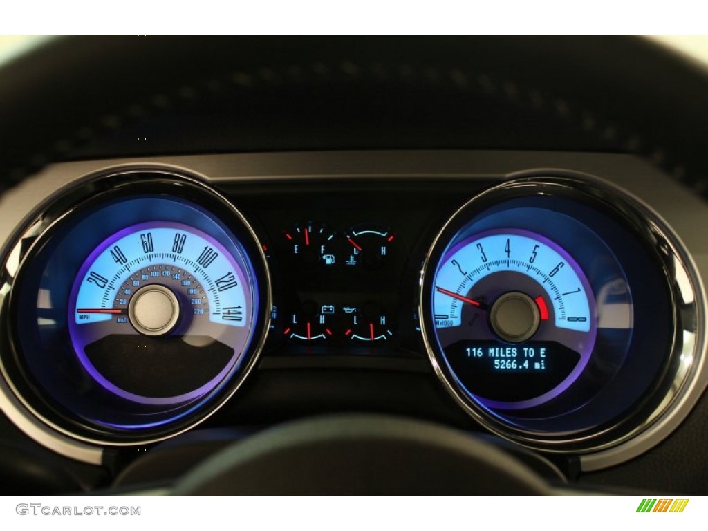 2010 Ford Mustang GT Premium Coupe Gauges Photo #80419044