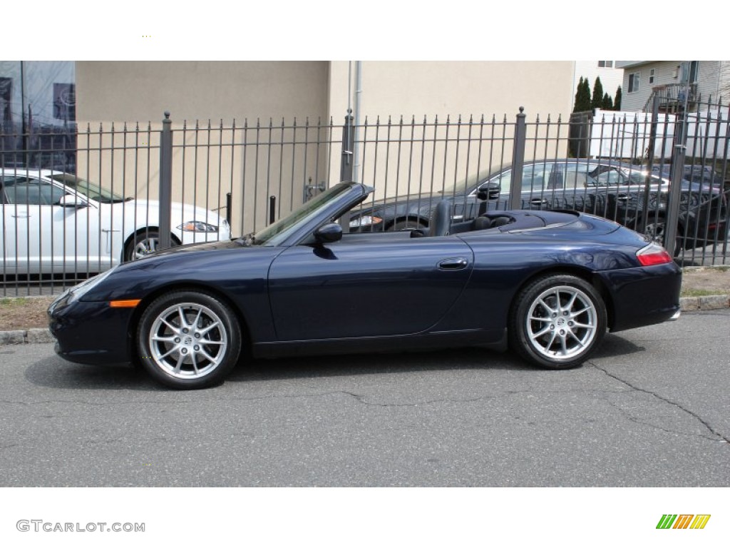 Midnight Blue Metallic 2002 Porsche 911 Carrera Cabriolet Exterior Photo #80419730