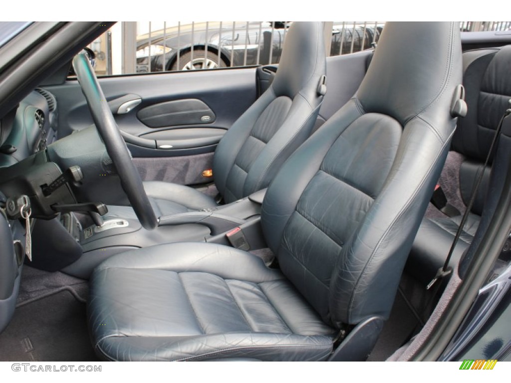 Metropol Blue Interior 2002 Porsche 911 Carrera Cabriolet Photo #80419955