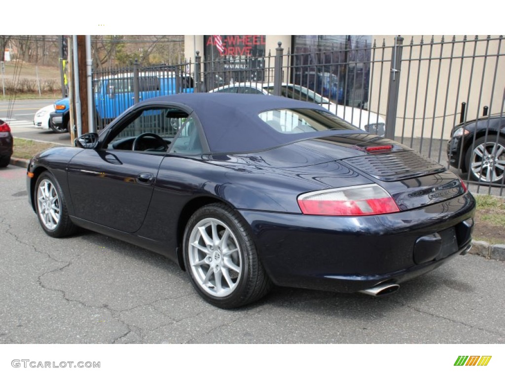 Midnight Blue Metallic 2002 Porsche 911 Carrera Cabriolet Exterior Photo #80420145