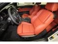 2013 BMW M3 Fox Red/Black Interior Front Seat Photo