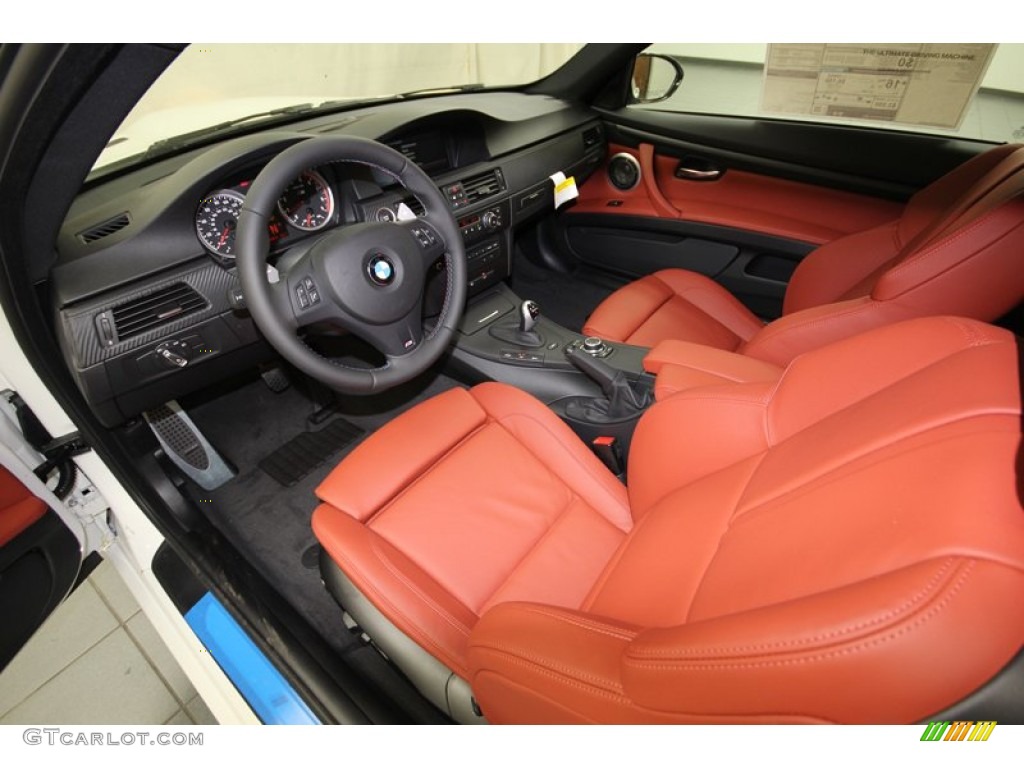 Fox Red/Black Interior 2013 BMW M3 Coupe Photo #80421210