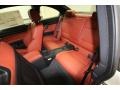 2013 BMW M3 Fox Red/Black Interior Rear Seat Photo