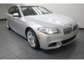 Titanium Silver Metallic 2013 BMW 5 Series 550i Sedan Exterior