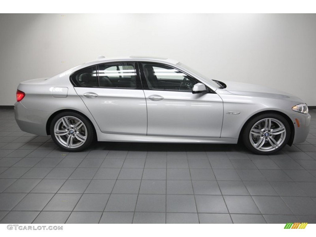 Titanium Silver Metallic 2013 BMW 5 Series 550i Sedan Exterior Photo #80421623