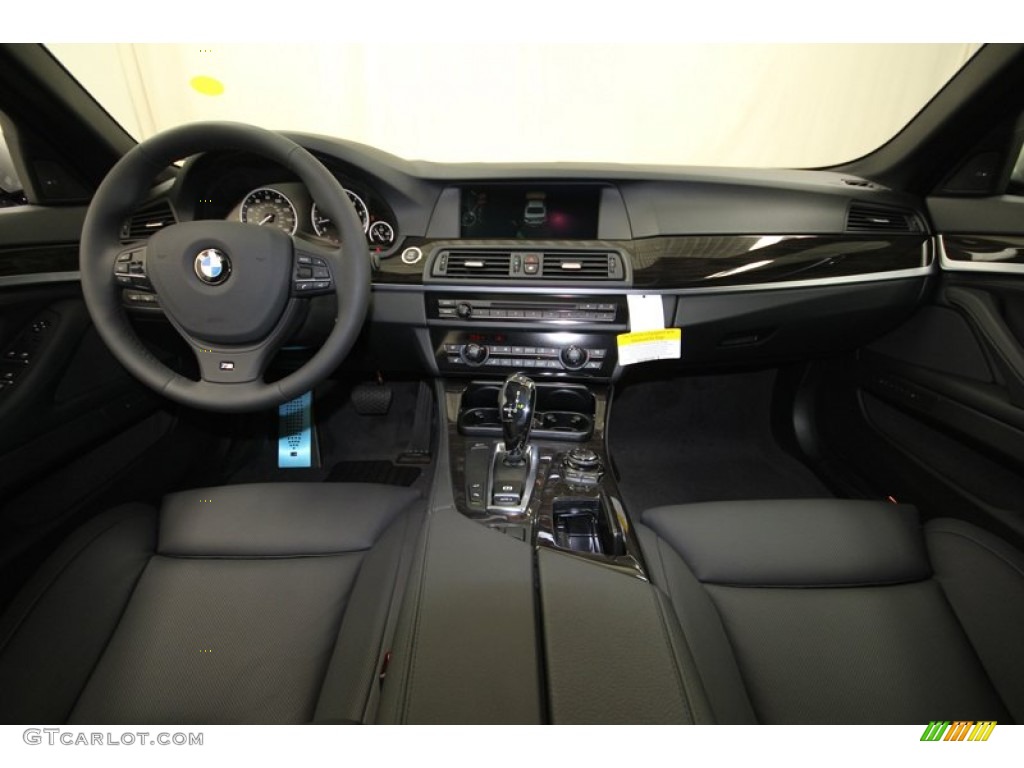 2013 BMW 5 Series 550i Sedan Black Dashboard Photo #80421655