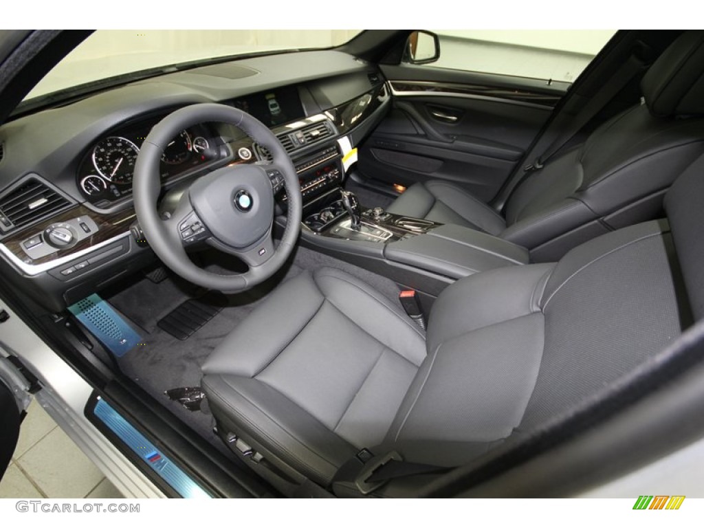 Black Interior 2013 BMW 5 Series 550i Sedan Photo #80421748