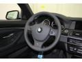 Black 2013 BMW 5 Series 550i Sedan Steering Wheel