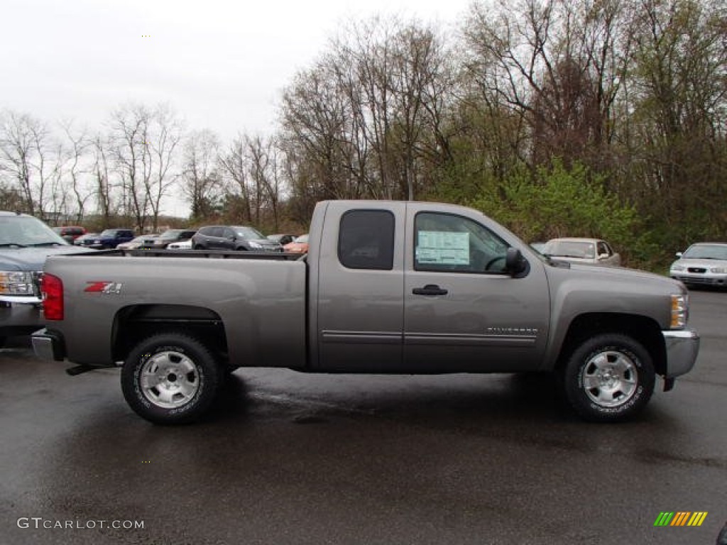 2013 Silverado 1500 LT Extended Cab 4x4 - Graystone Metallic / Ebony photo #1