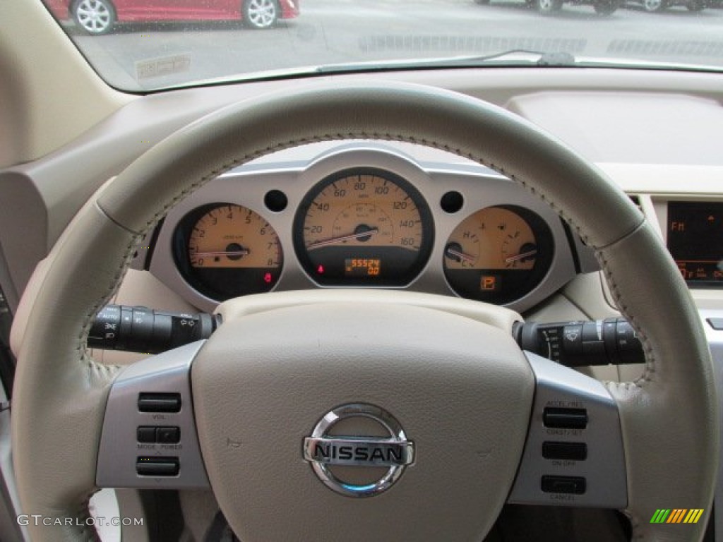 2005 Murano SL AWD - Glacier Pearl White / Cafe Latte photo #21