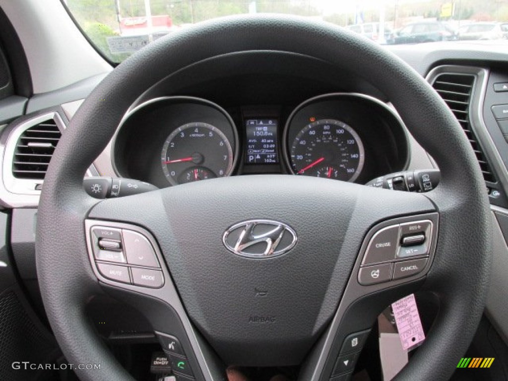 2013 Hyundai Santa Fe Sport AWD Gray Steering Wheel Photo #80423509