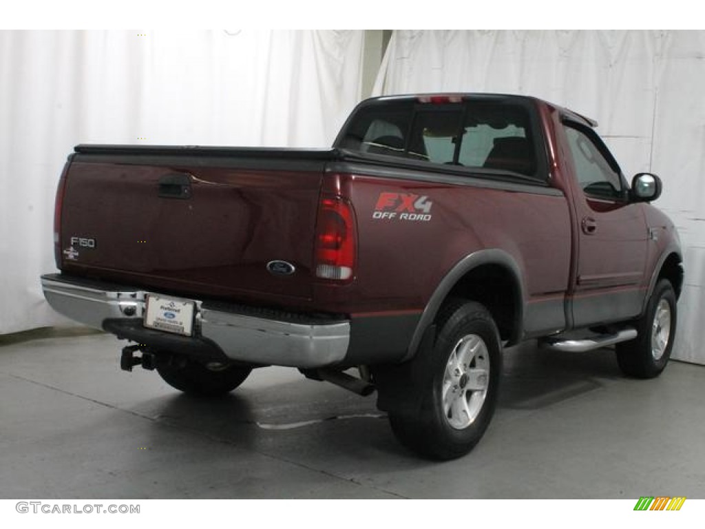 2003 F150 XLT Regular Cab 4x4 - Burgundy Red Metallic / Medium Graphite Grey photo #6