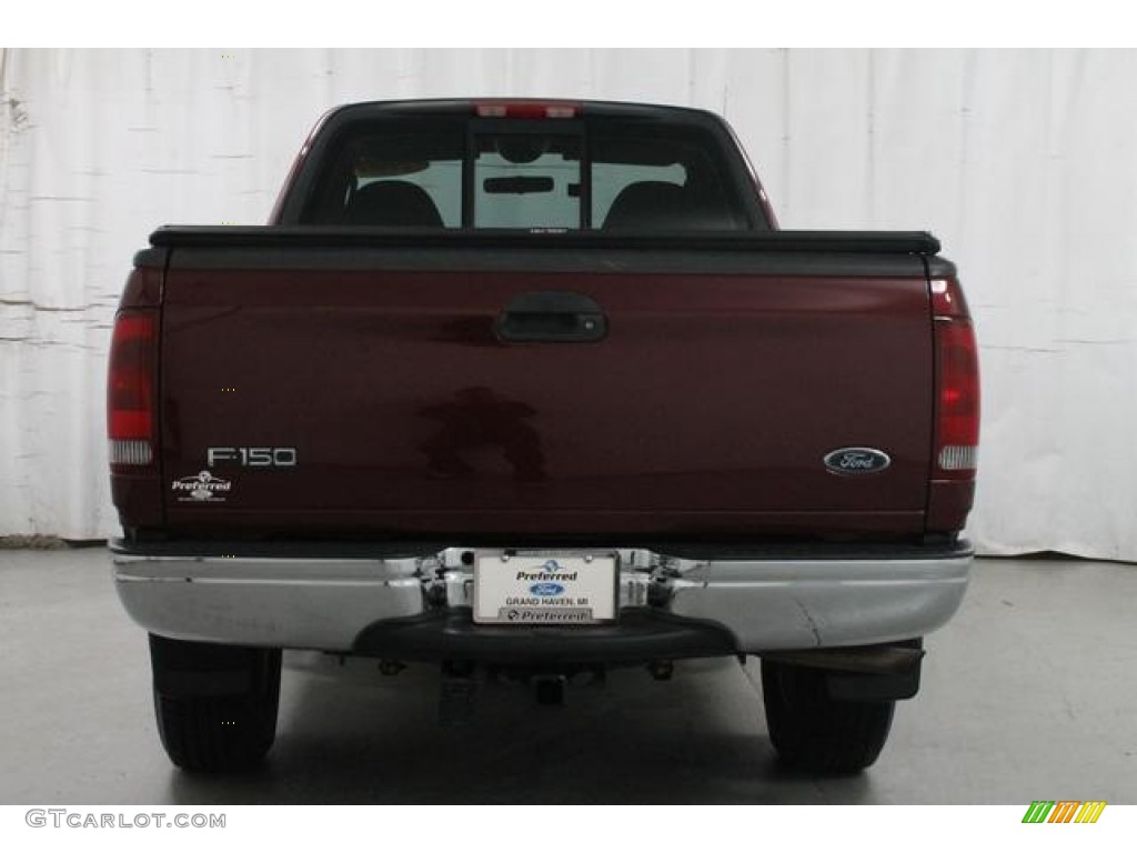 2003 F150 XLT Regular Cab 4x4 - Burgundy Red Metallic / Medium Graphite Grey photo #8