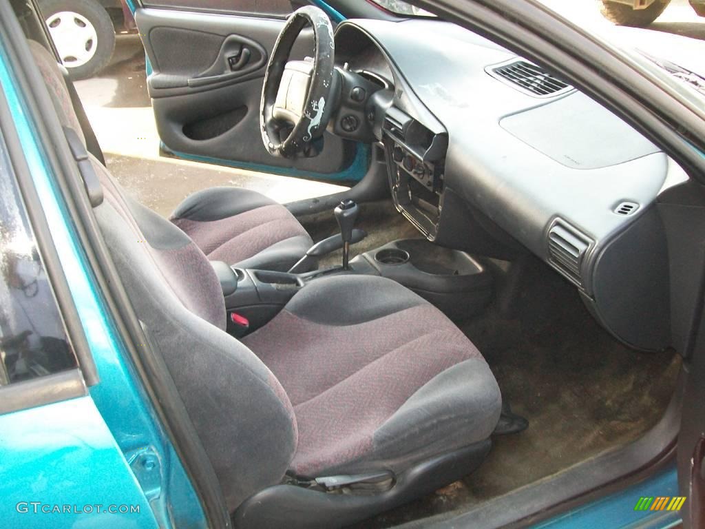 1998 Cavalier Sedan - Bright Aqua Metallic / Gray photo #11