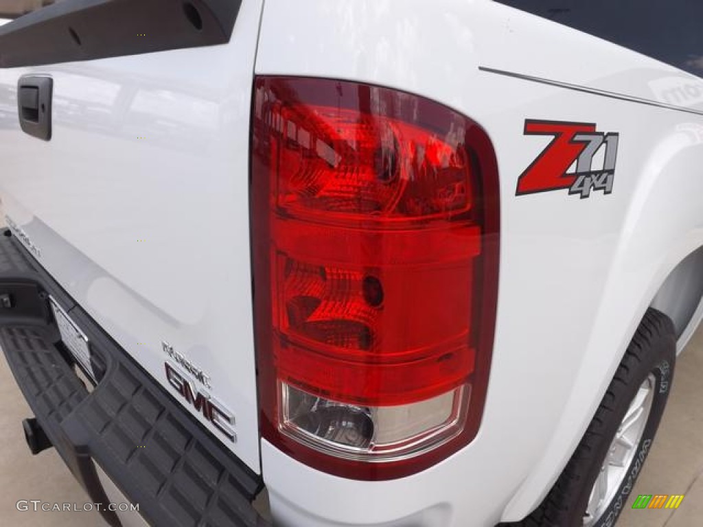 2013 Sierra 1500 SLE Crew Cab 4x4 - Summit White / Ebony photo #14