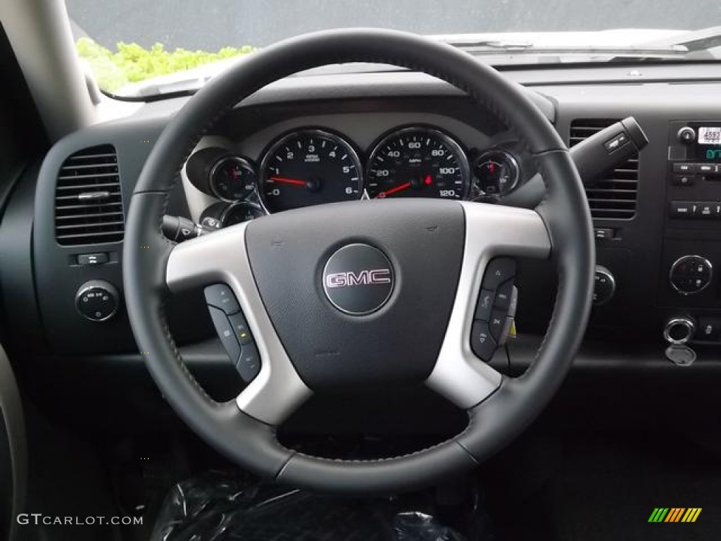 2013 Sierra 1500 SLE Crew Cab 4x4 - Summit White / Ebony photo #17