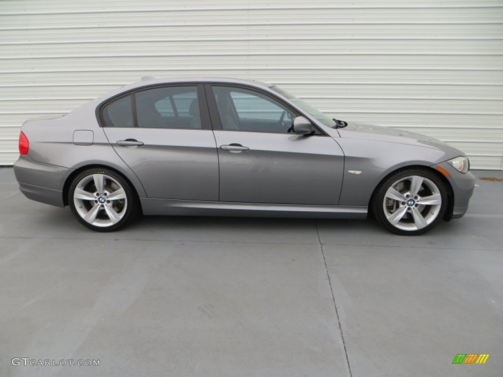 2009 3 Series 335i Sedan - Space Grey Metallic / Grey photo #3