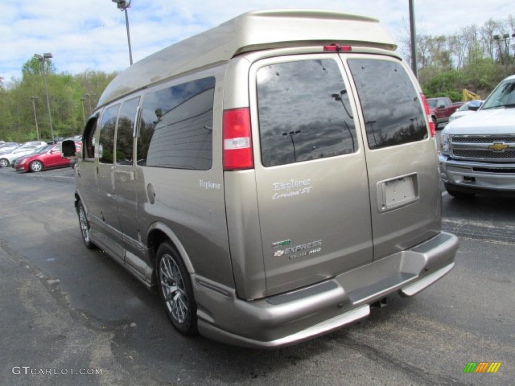 2011 Express 1500 AWD Passenger Conversion Van - Sandstone Metallic / Neutral photo #7