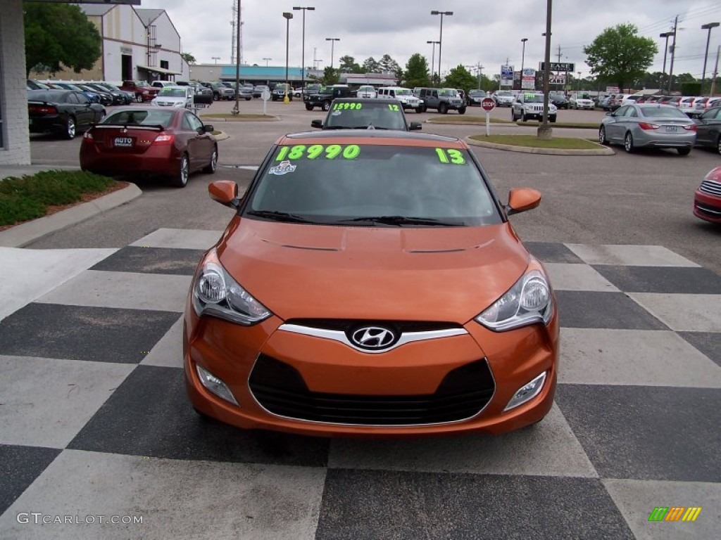 2013 Veloster  - Vitamin C / Black photo #2