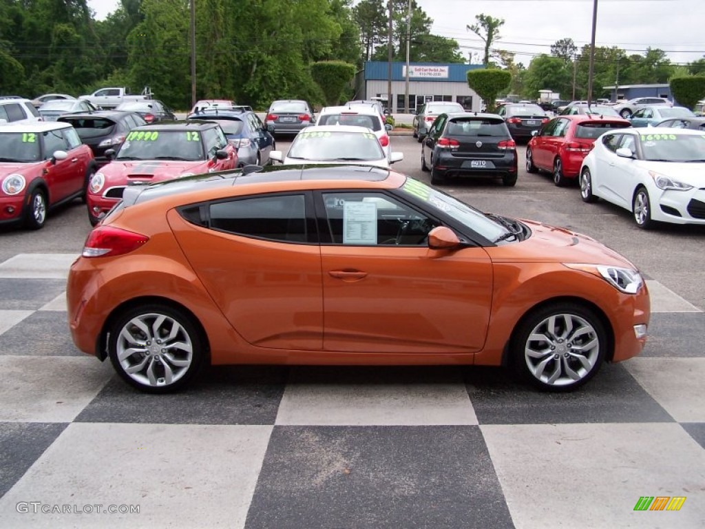 2013 Veloster  - Vitamin C / Black photo #3