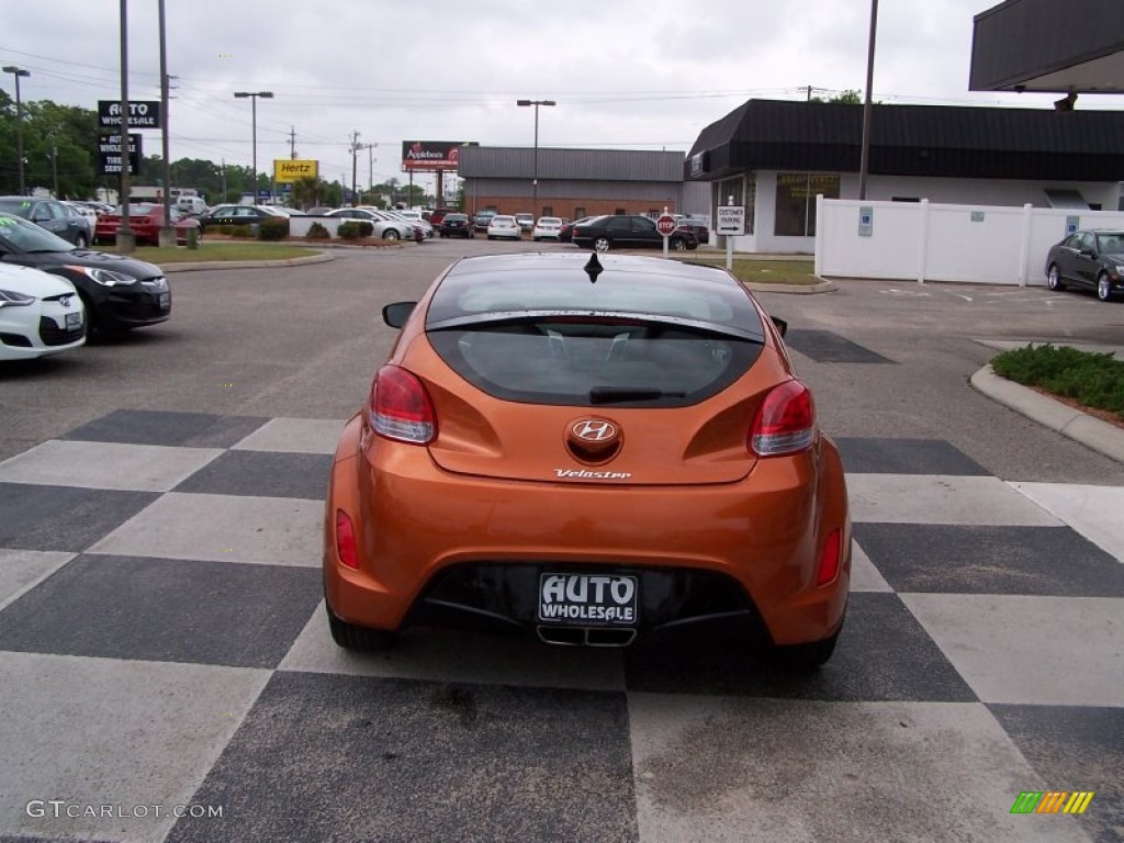 2013 Veloster  - Vitamin C / Black photo #4