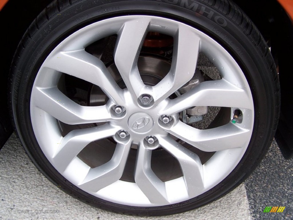 2013 Veloster  - Vitamin C / Black photo #7