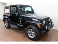 1998 Black Jeep Wrangler Sahara 4x4  photo #2